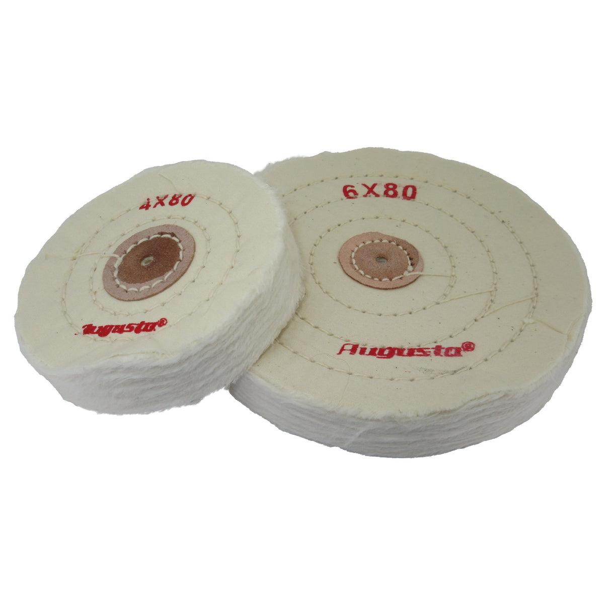 Fine cotton sewn buffing wheel soft polishing disc with cardboard core