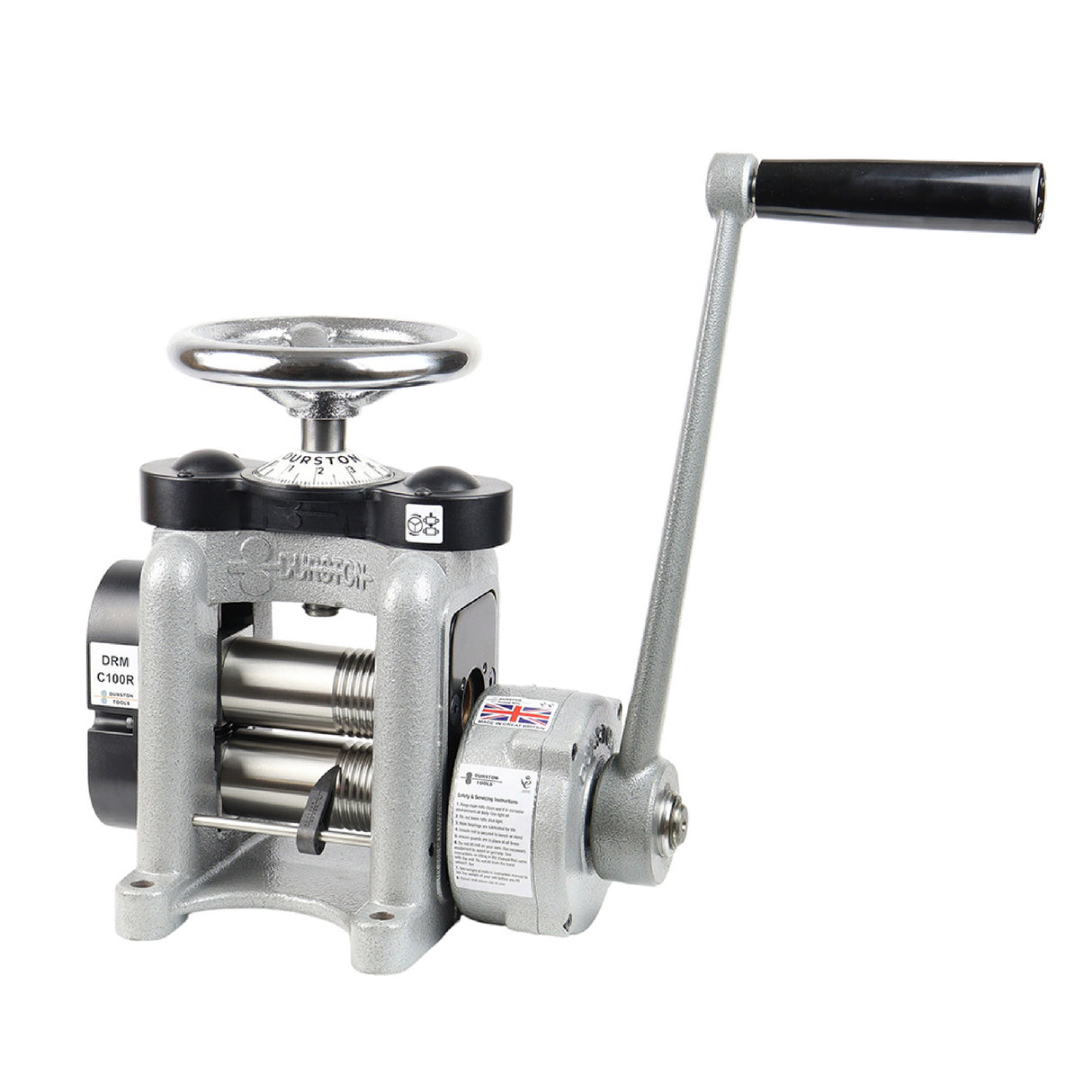 Heavy duty combination rolling mill for goldsmiths and silversmiths workshop