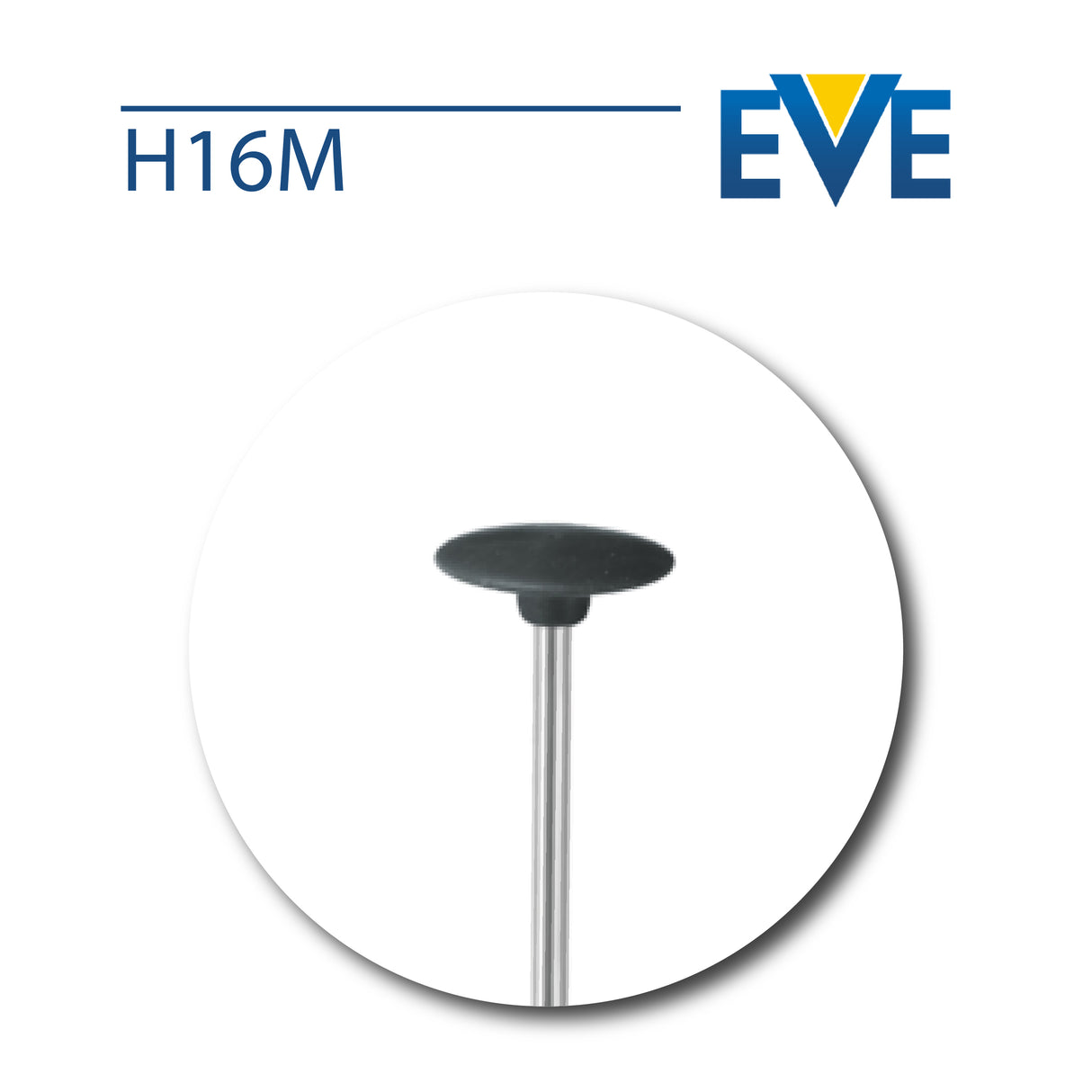 EVE Germany Black Medium Lens Silicone Polisher for jewelry finishing
