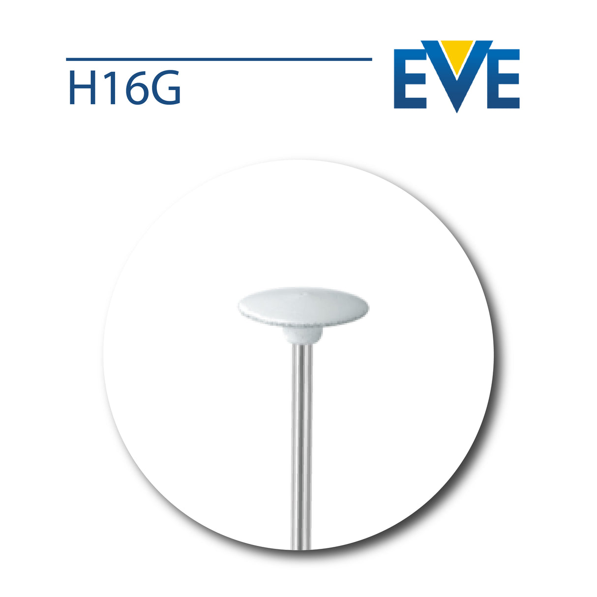 EVE Germany White Coarse Lens Silicone Polisher for gold and alloy polishing