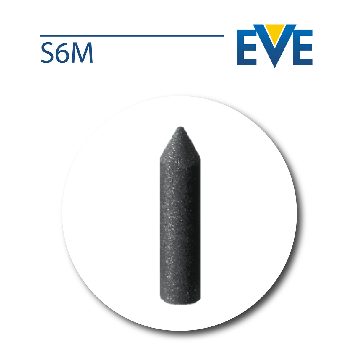 EVE Germany Black Medium Torpedo Silicone Polisher for gold and alloy finishing