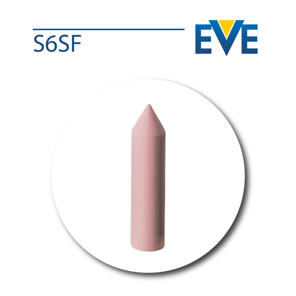 EVE Germany Pink Extra Fine Torpedo Silicone Polisher for mirror finish polishing