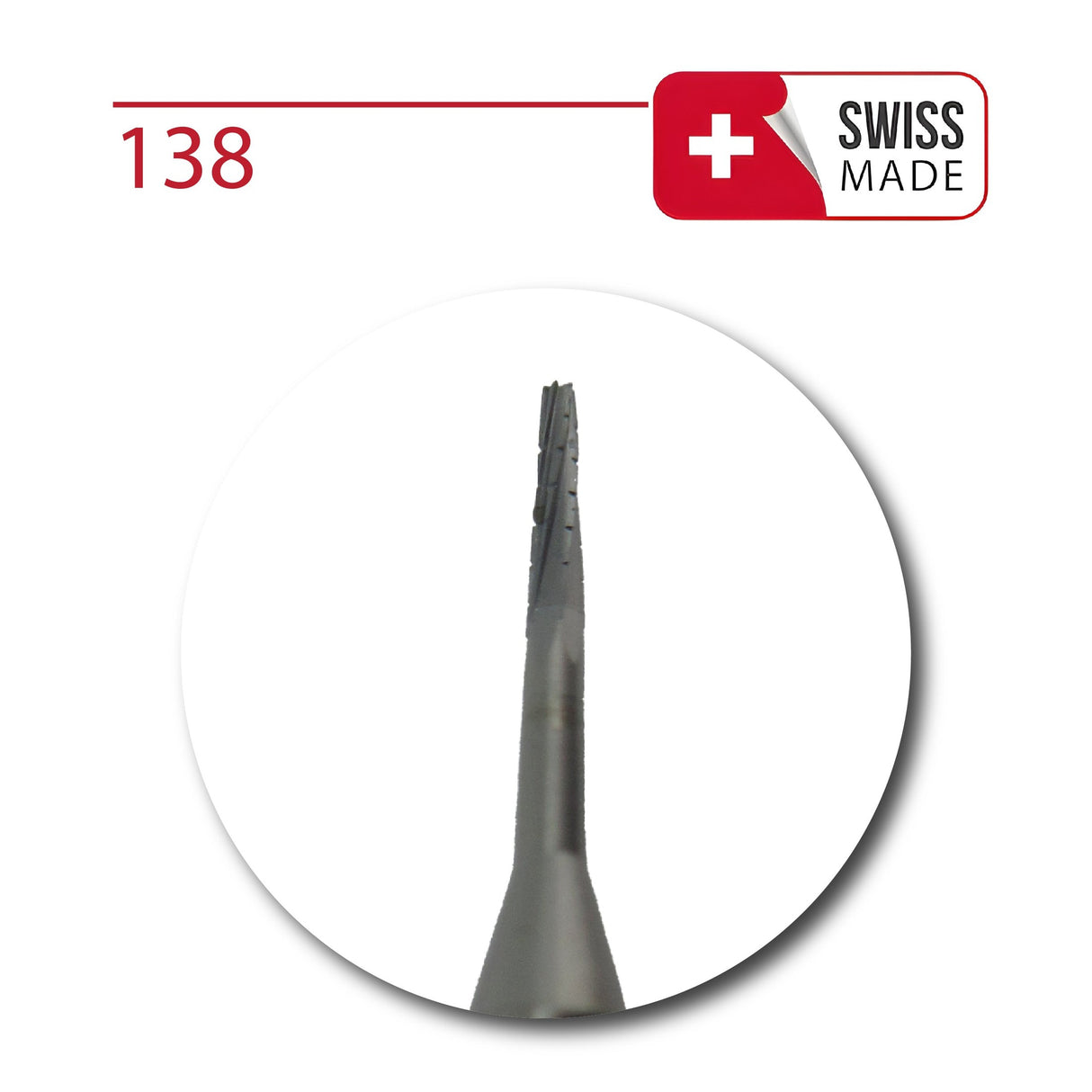 Carbide Bur - Cone Cross Cut - GEMS - Fig. 138 008