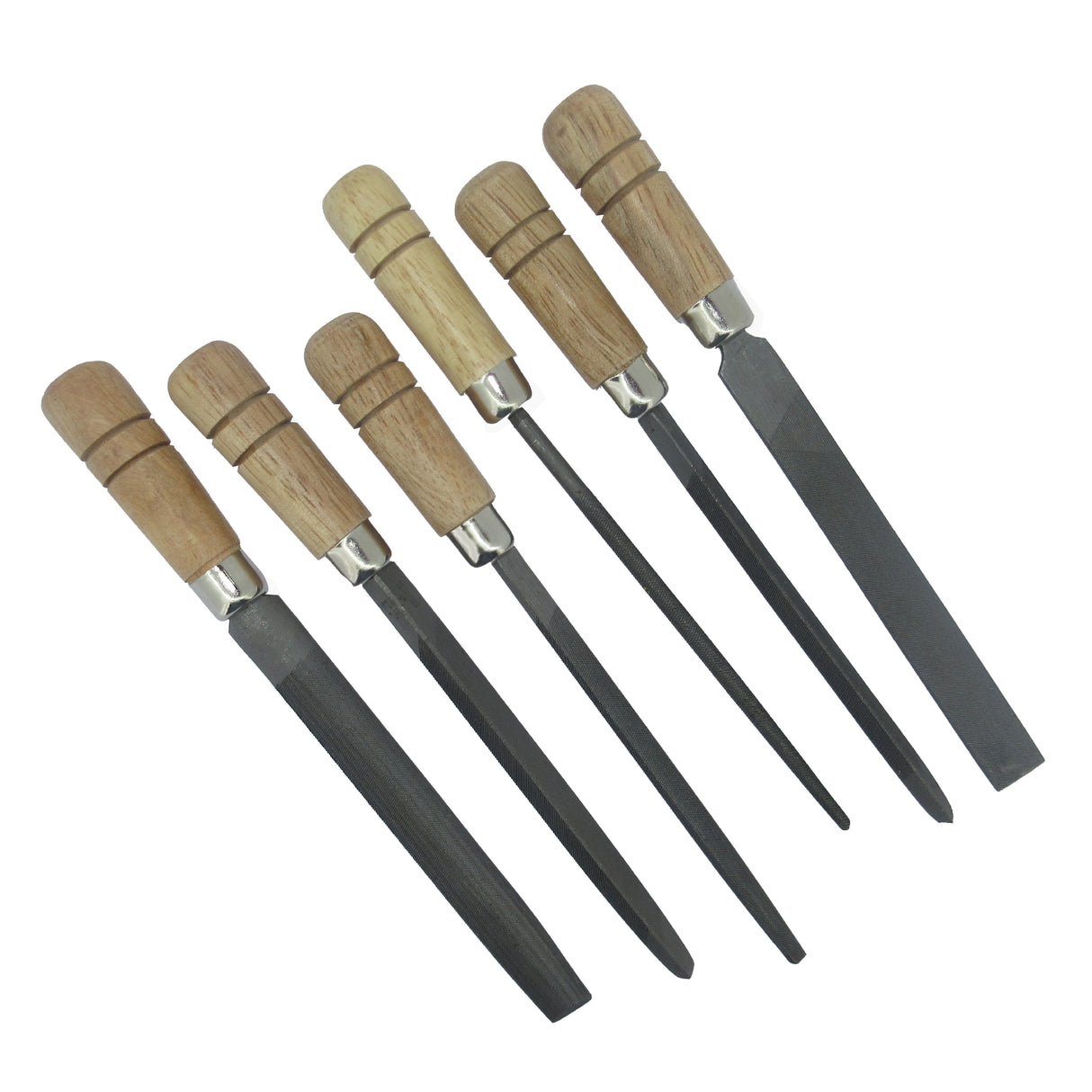 Assorted wooden handle files for jewellery wax carving and goldsmith work