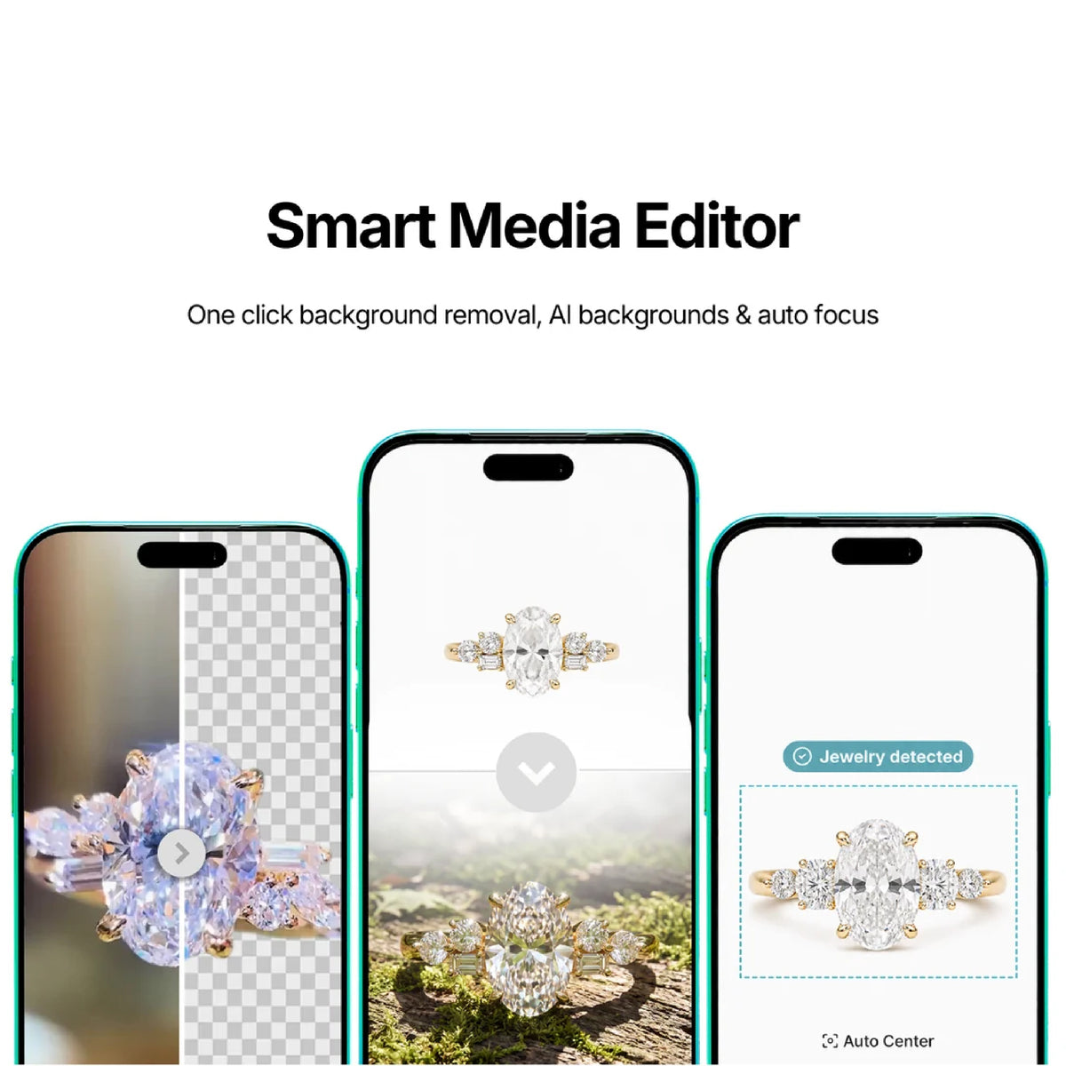 GemLightbox Mini smartphone stand for professional jewellery photography