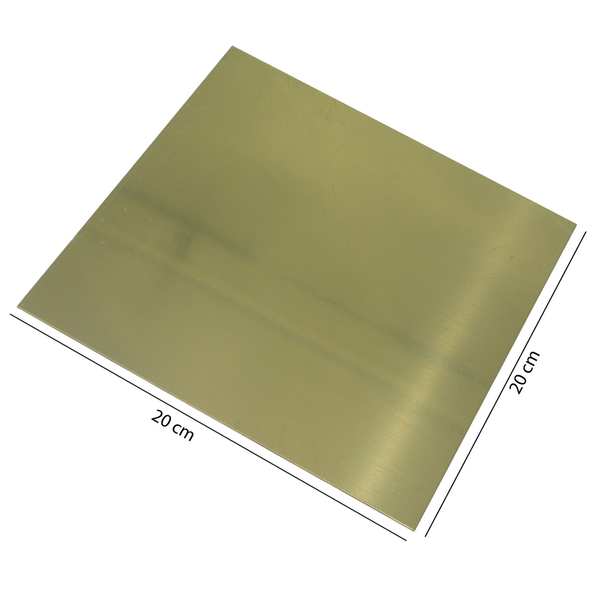 Brass plate 200x200mm square 1mm thickness copper zinc alloy