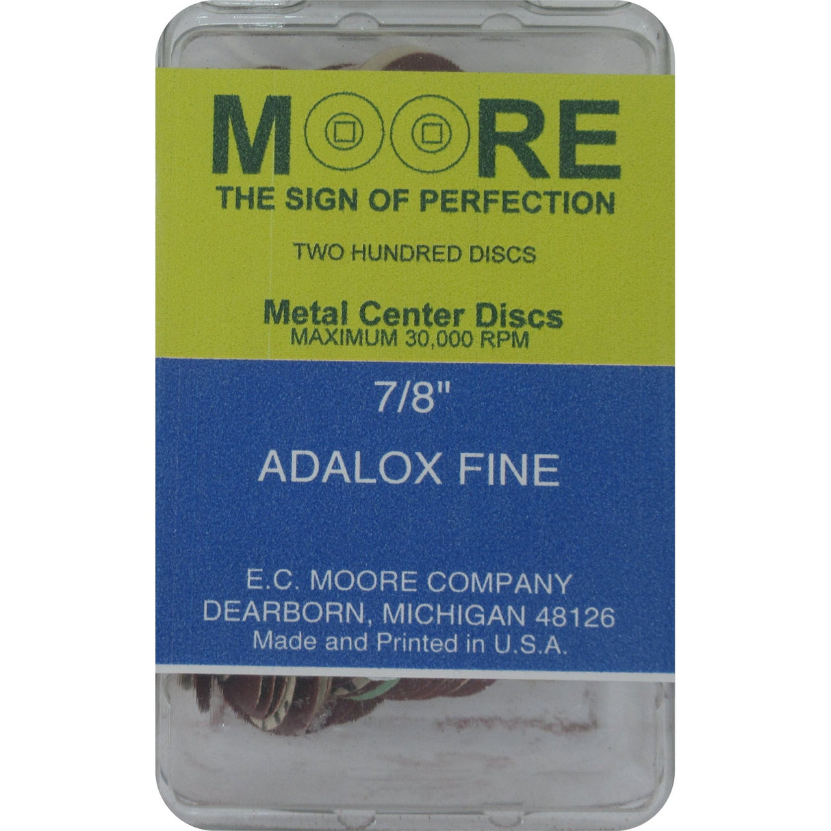 Moore Adalox Snap-on Discs 200pcs