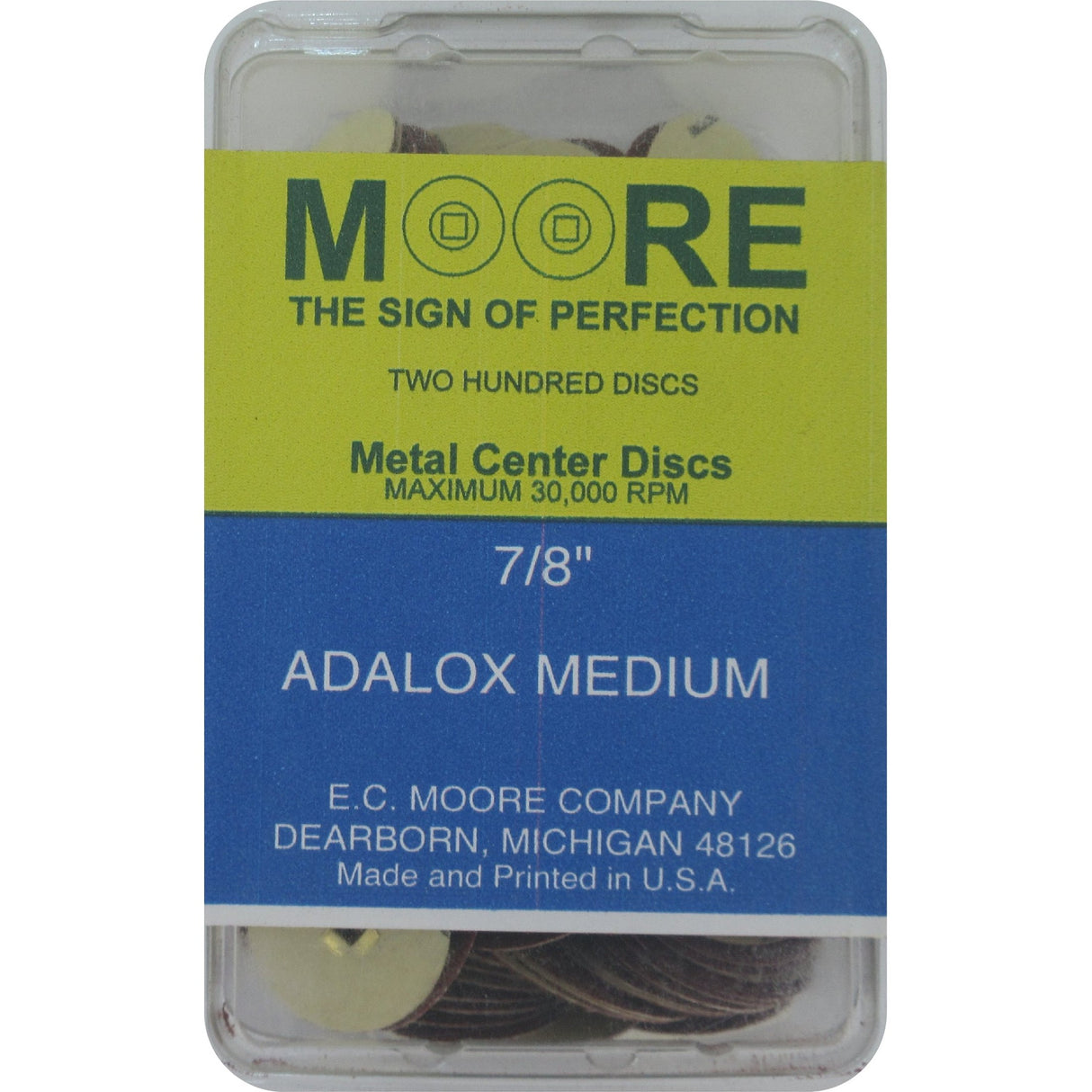 Moore Adalox Snap-on Discs 200pcs