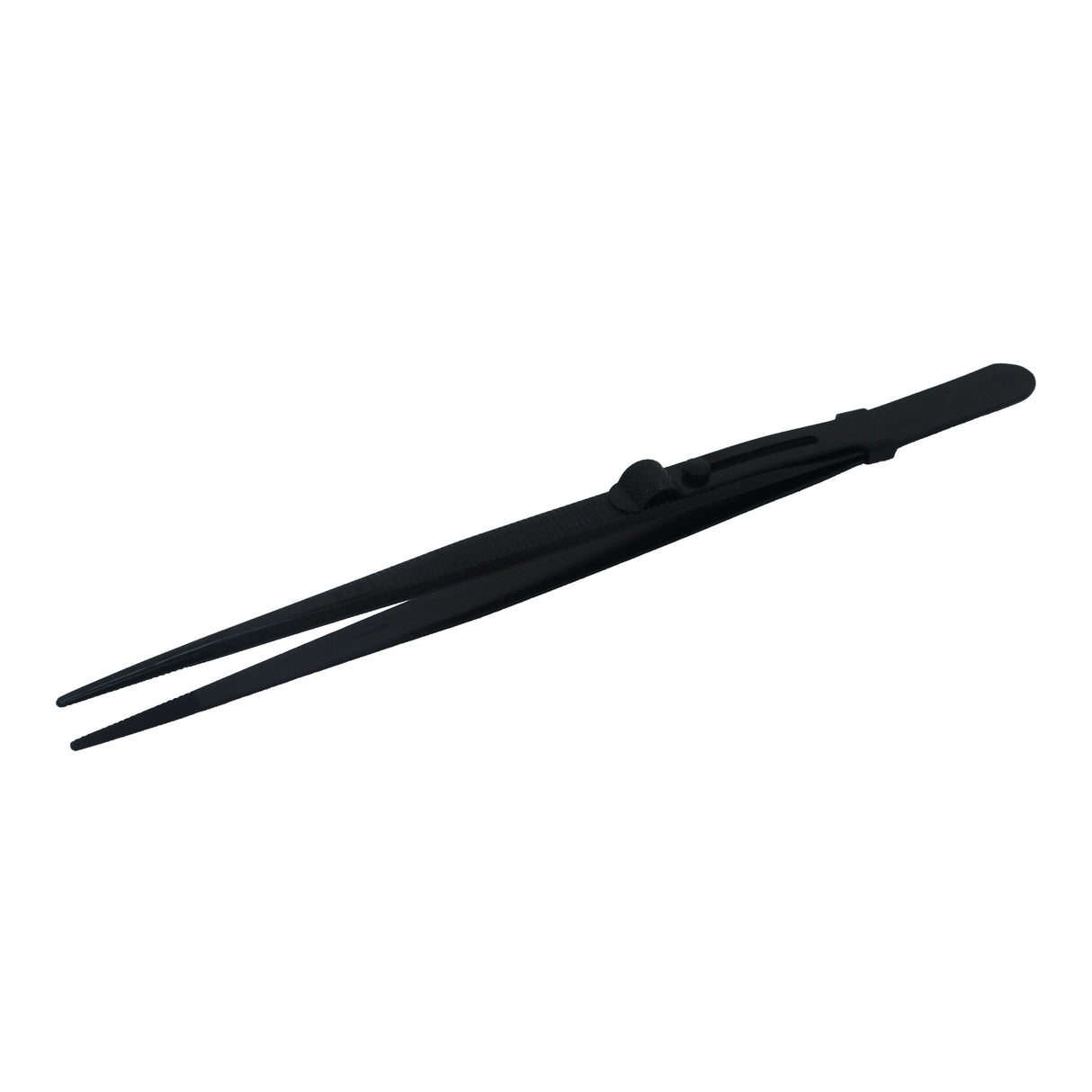 Professional jewelry tweezers with locking mechanism