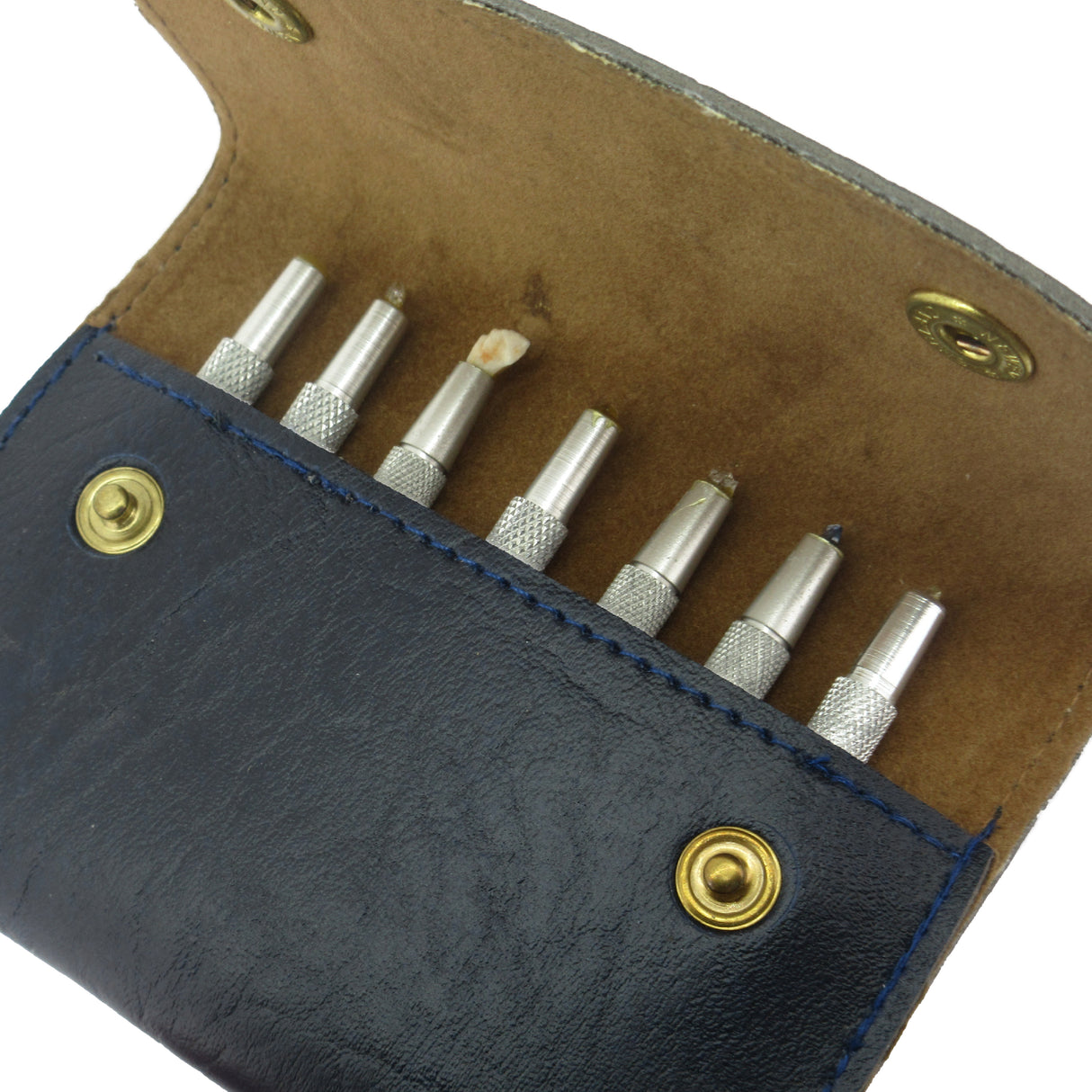 Mohs hardness test pencil set 4 to 10 by Rayner in storage wallet