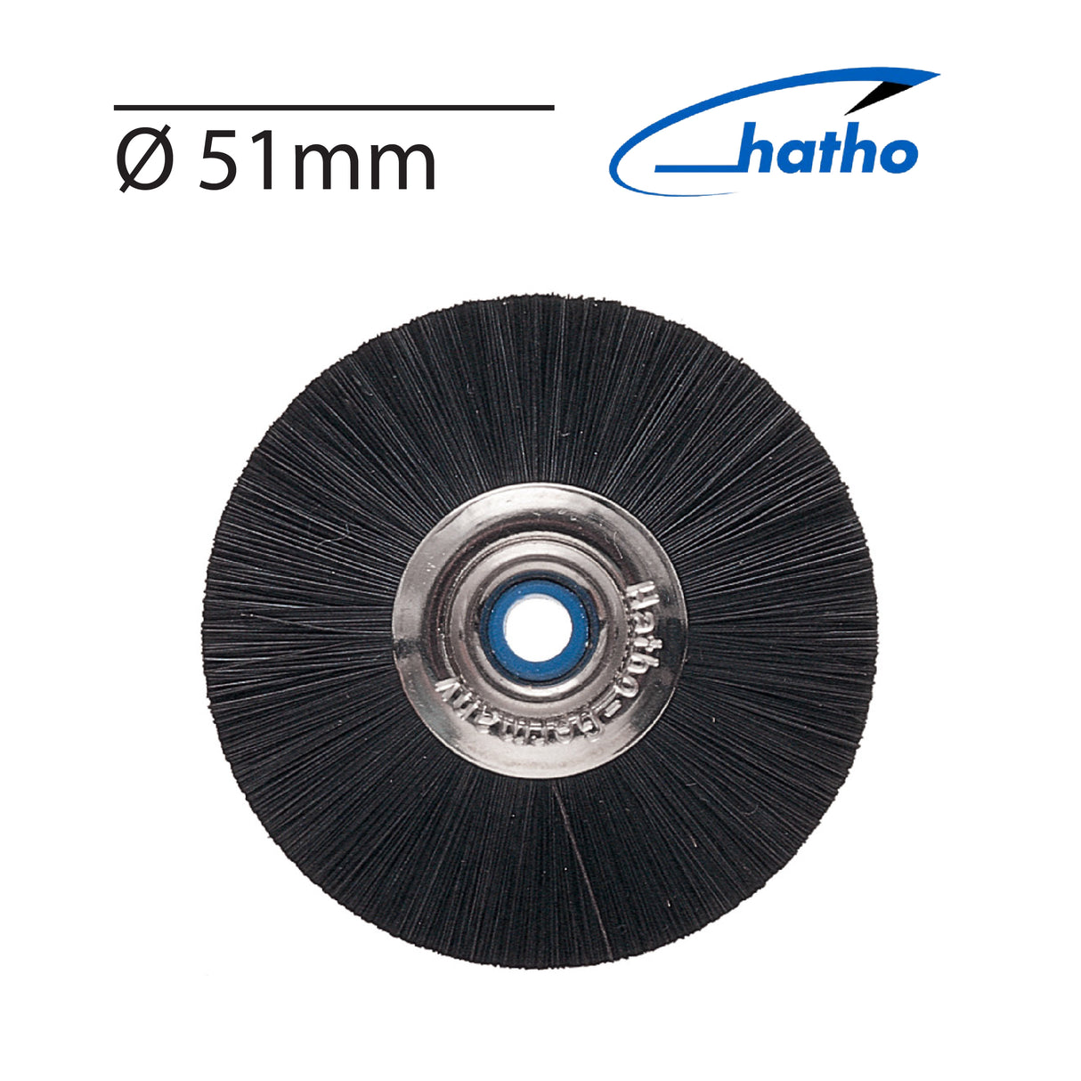 HATHO Slimline white soft goat hair jewellery polishing brush