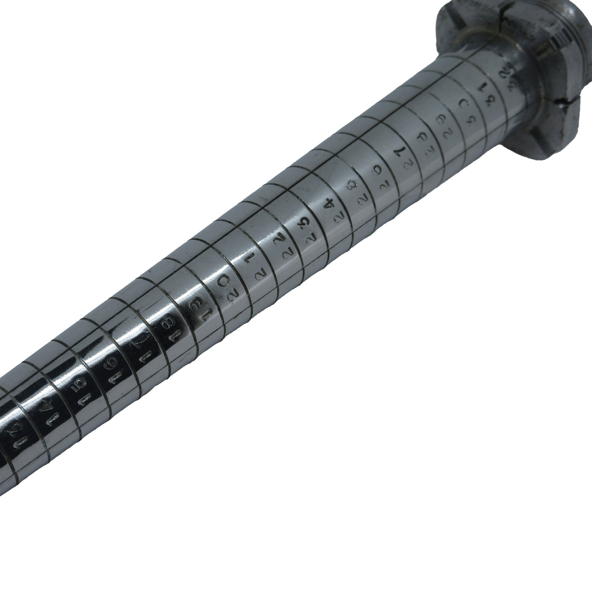 Jeweler ring stretcher mandrel with size markings