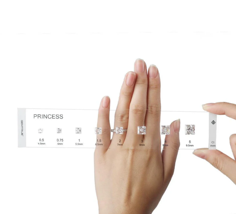 professional jeweler kit for diamond size visualization