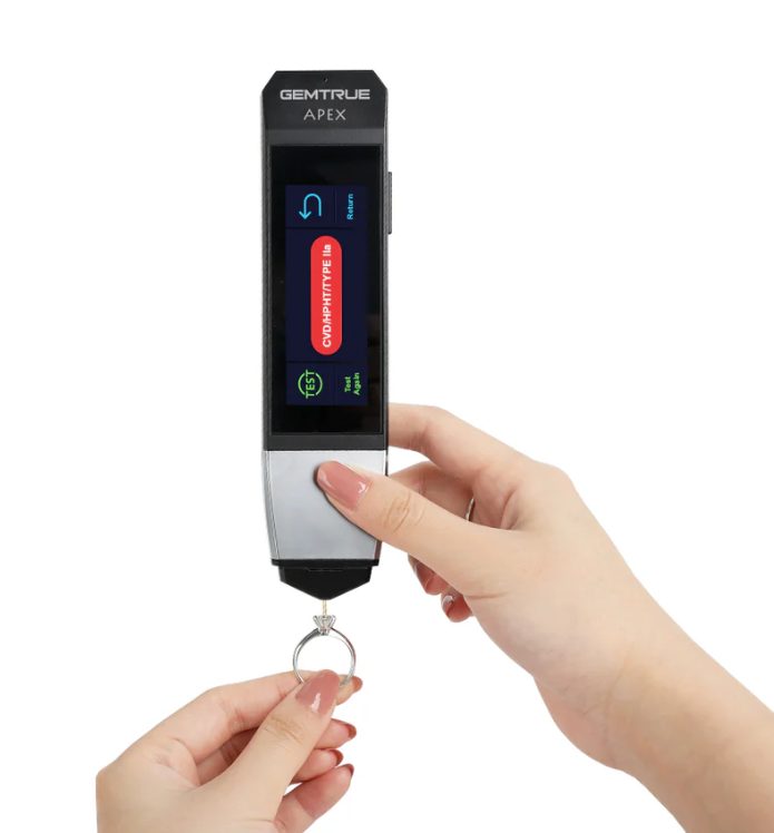 GemTrue APEX DK10300 gemstone tester with accessories and carry case