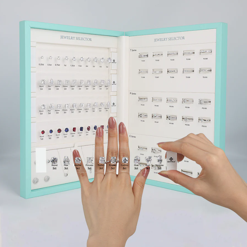 custom jewelry builder set for ring and pendant design