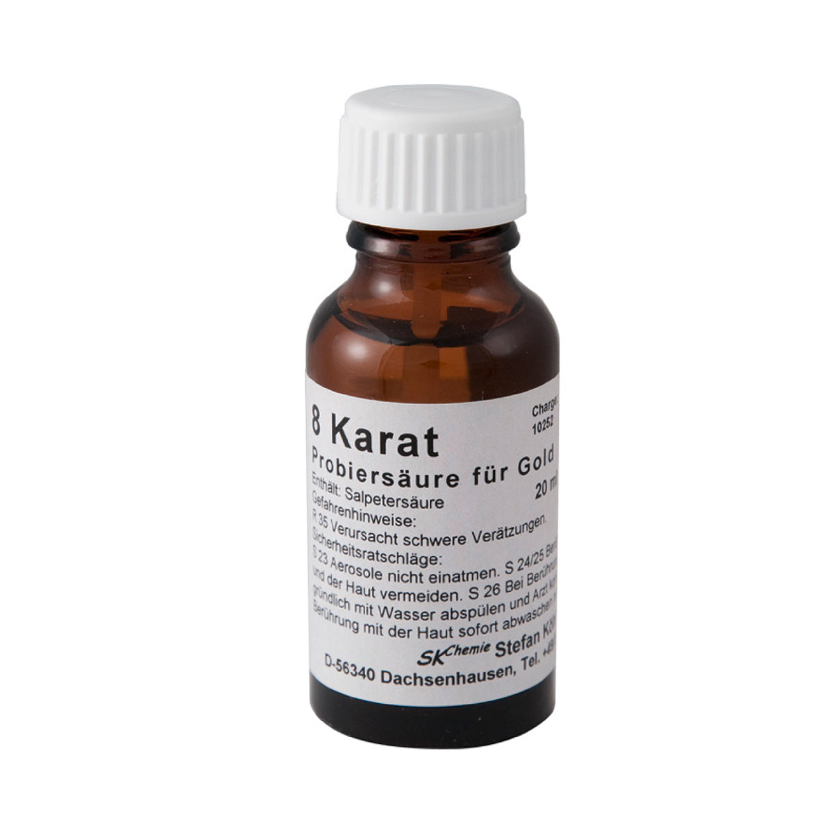Silver testing solution 20ml for touchstone silver testing