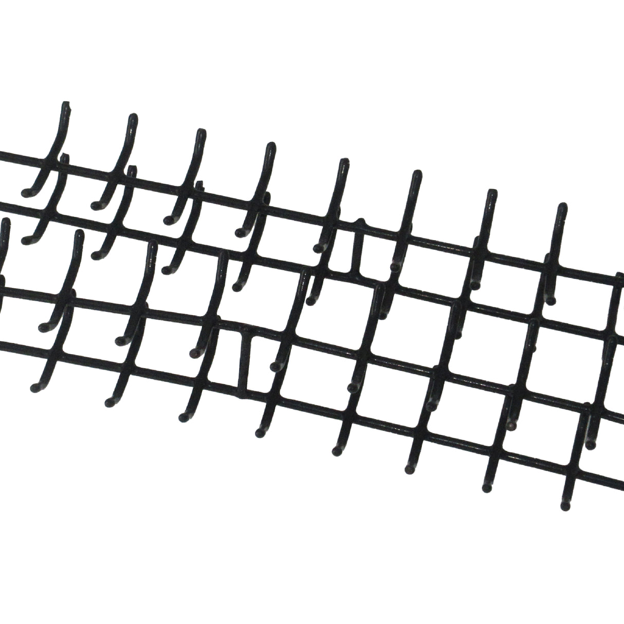 2-tier ultrasonic jewelry cleaning rack holding multiple rings and necklaces during cleaning process