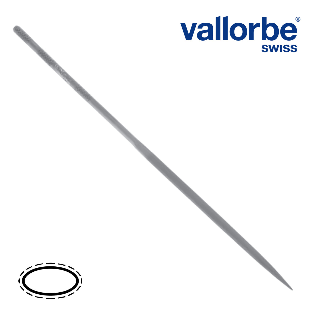 Vallorbe oval needle file for precision jewelry work