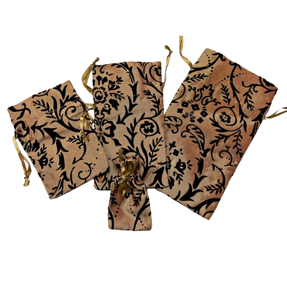 Pouches with drawstring - 4 Sizes - Sold per 12pcs