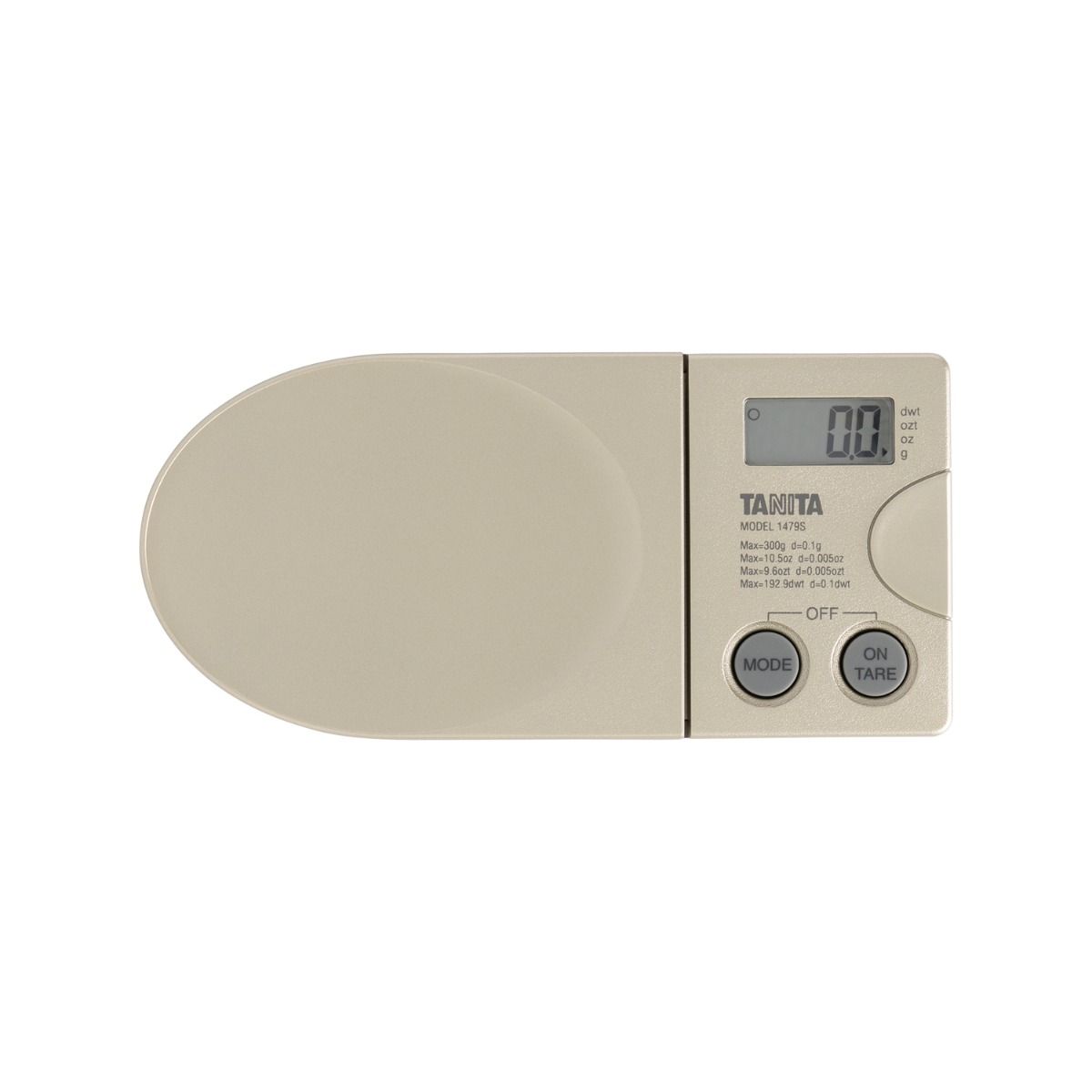 TANITA 1479S-300GD Professional Mini Scale top view