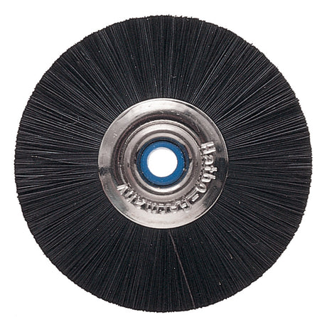 Hatho slimline polishing brush Ø51mm for precision metal finishing black