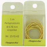 Spiral Wires for Necklaces - Silver Plated or Gold Plated