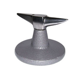 “Chromium-plated steel horn anvil bench tool with stable base”