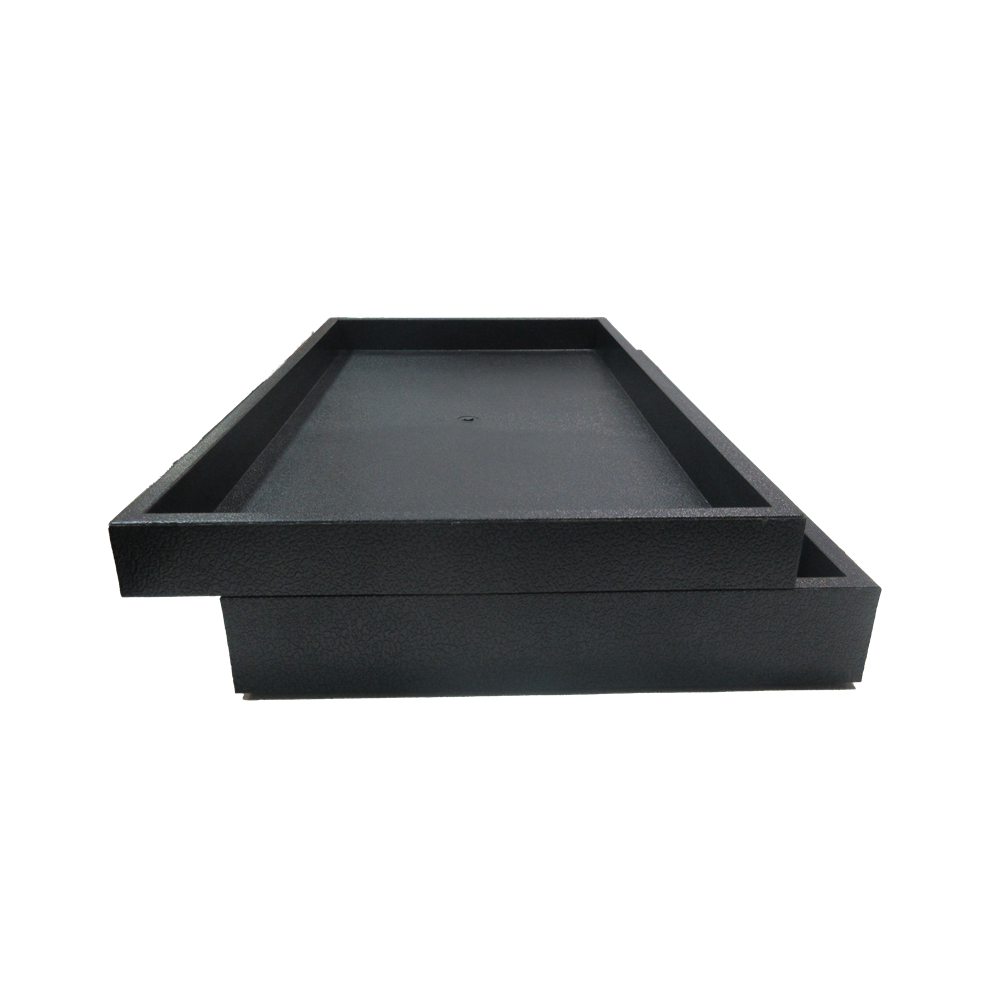 Stackable Plastic Trays - Black