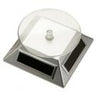 Solar Powered Rotating Turntable - Black or Silver