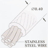 Cenfill stainless steel wire 0.4mm silver 100m roll made in Japan