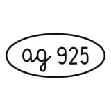 Curved Jewelry Hallmark Stamp with Frame – Belgium Standard