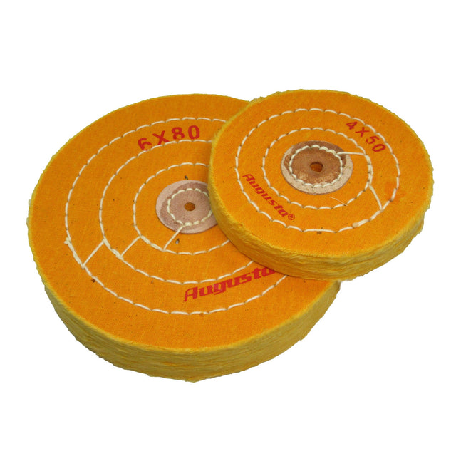 Augusta yellow cotton polishing buff disc for scratch removal