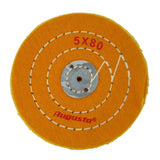 Augusta yellow cotton polishing buff disc for scratch removal 5X80