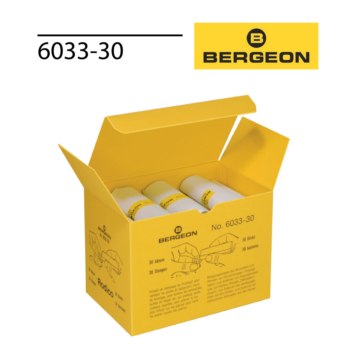 Genuine Bergeon Rodico cleaning compound for watch repair