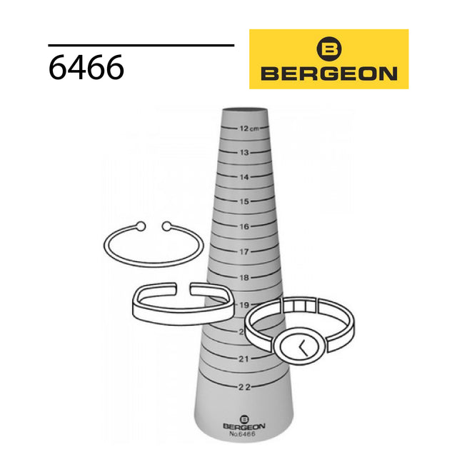 Bergeon 6466 bracelet measuring gauge 120 to 220mm