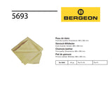 Premium Bergeon chamois leather polishing cloth for gold, silver, gemstones and watches
