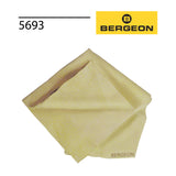 Bergeon first-quality natural chamois leather cleaning cloth 480 × 340 mm for jewellery and watch polishing