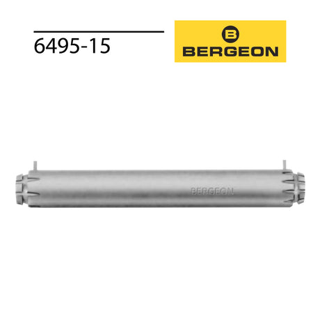 Bergeon 6495-15 reversible chaton setting tool with 8 and 12 notches for making gemstone settings