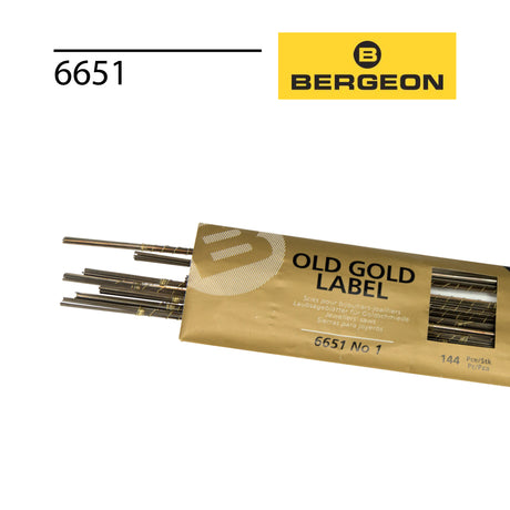 Bergeon 6651 jewellers saw blades with rounded back for precision cutting of precious metals