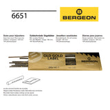 Bergeon 6651 round back saw blades available in sizes 8/0 to 8 for jewellery making