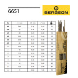 Swiss-made Bergeon jewellery saw blades designed for smooth curved cutting in all metals
