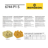 Swiss-made Bergeon soft synthetic watch bracelet holder for scratch-free watch repair