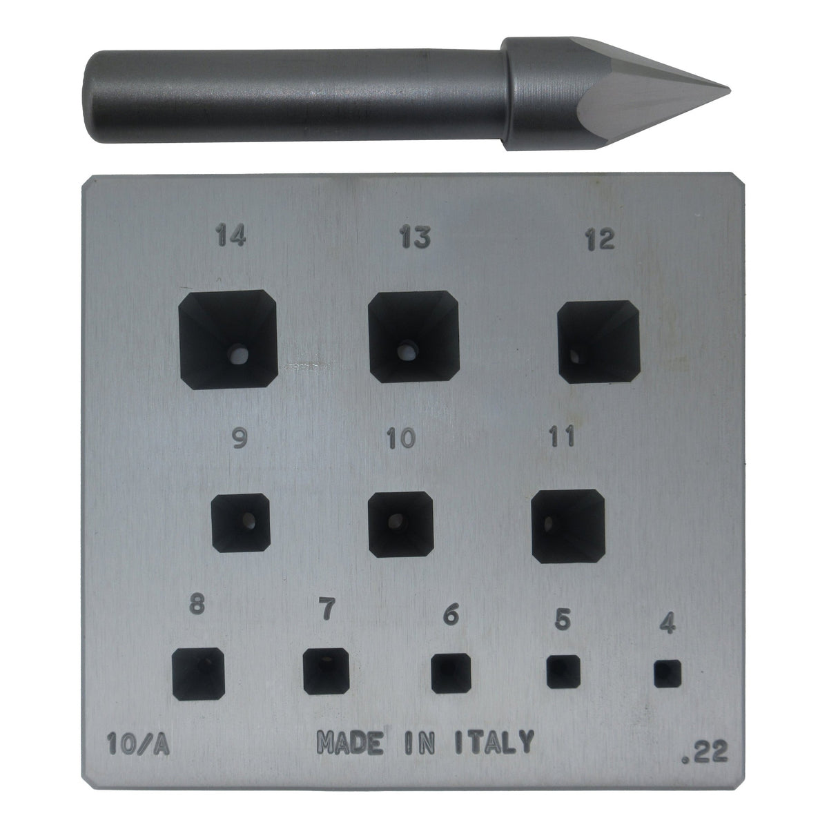 SQUARE CHAMFERED - Bezel Block and Punch Set