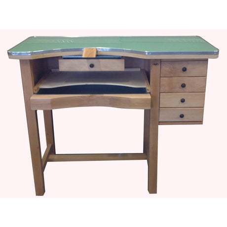Copy of Jeweller's Bench - 3 drawers - Laminated green