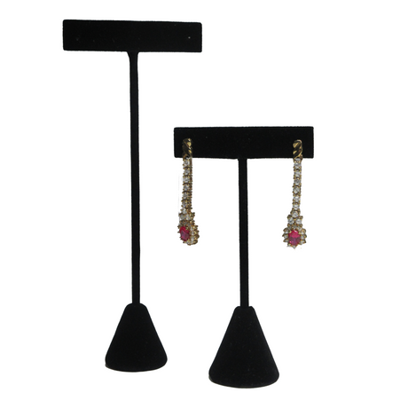 Black Suede Earring Display - Model T