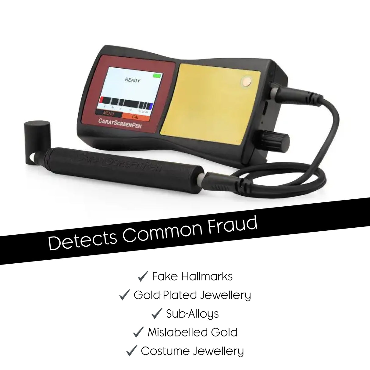 Professional gold jewellery carat tester without X-ray fluorescence equipment