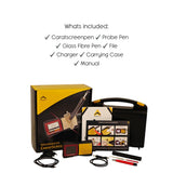 Portable gold jewellery tester without test acids for jewellers and gold buyers
