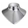 Cast iron necklace forming bust with polished chrome plated finish