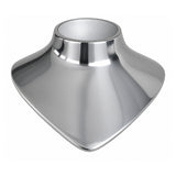Cast iron necklace forming bust with polished chrome plated finish