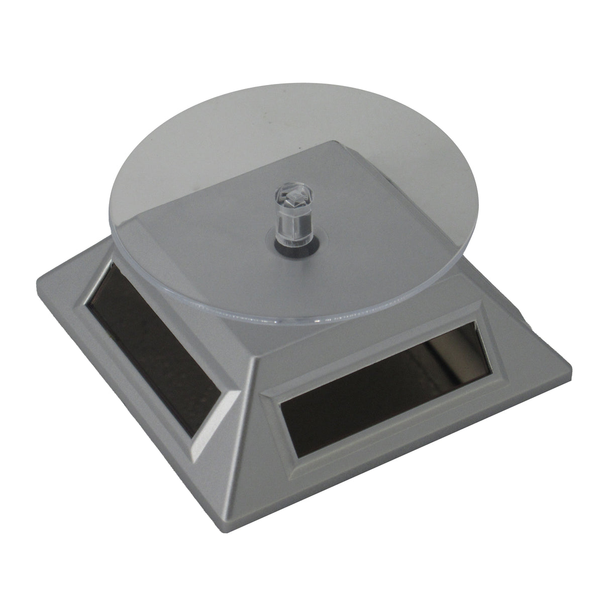 Silver Rotation Display Automatic Solar-Powered Rotating Display Stand - Silver – DAVTOOLS